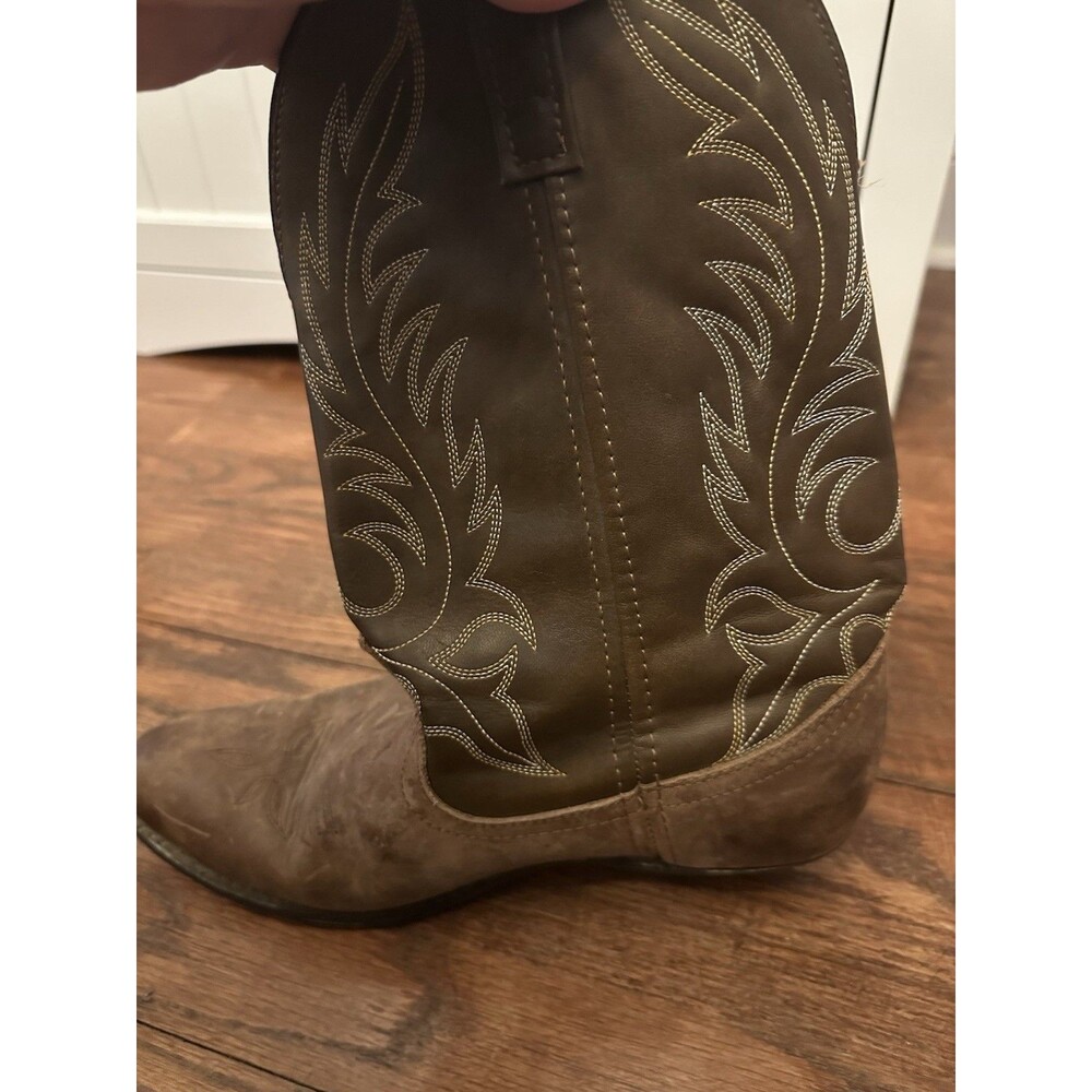 LAREDO Women's Kadi Tan Distressed Brown‎ Leather Western Boots 5742 Size 9.5M - Picture 6 of 12